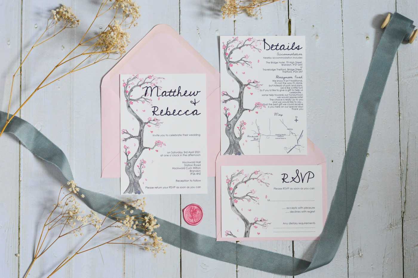 Blossom tree invite